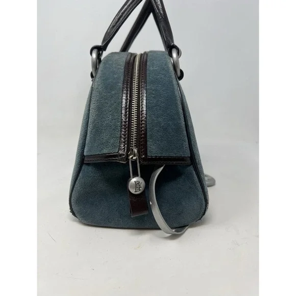 VINTAGE JUICY COUTURE BOWLER BAG * RARE BLUE VELVET *